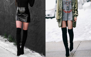 COM BOTA OVER THE KNEE