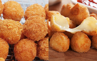 Bolinhas de batata com queijo